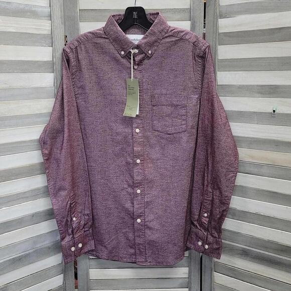 Men's Long Sleeve Button-Up Shirt - Slim | Goodfellow & Co. | Small - Picture 1 of 10